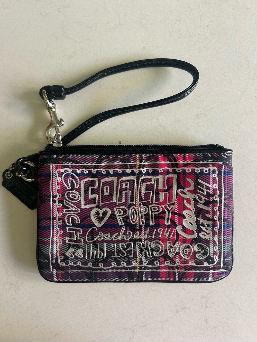 COACH Poppy Zip Wristlet